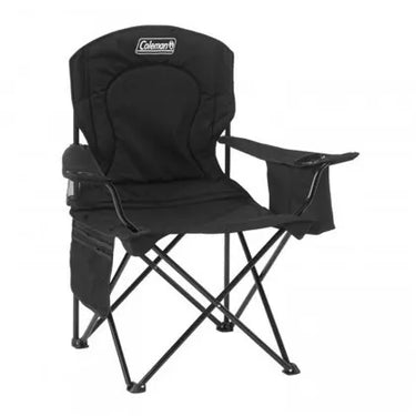 Coleman Cooler Quad Chair | Black| Cup Holder | Strong Steel Frame | Adjustable Arm Heights (Copy)